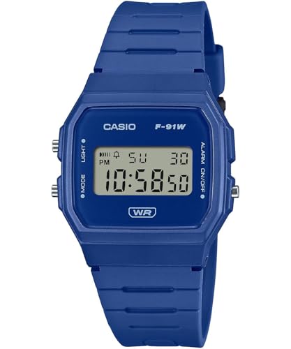 Casio Reloj Digital Para Unisex Adulto De Cuarzo Con Correa En Plástico F-91Wb-2A1Ef