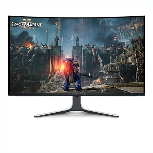 Alienware Aw3225Qf 32" 4K Uhd (3840X2160) 1700R Monitor Gaming Curvo, 240Hz, Qd Oled, 0.03Ms, Nvidia G-Sync Compatible, Hdr, Dolby Vision, Usb-C, Disp