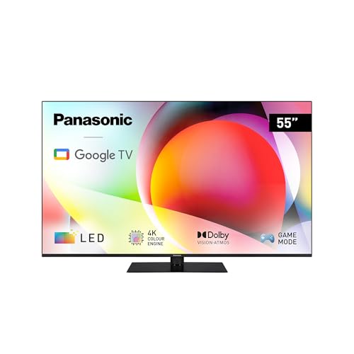 Panasonic Tn-55W70Aez, Serie W70 55 Inch 4K Ultra Hd Led Smart Tv, 2024, Google Assistant, Chromecast, Dolby Vision & Atmos, Game Mode, Bluetooth, Per
