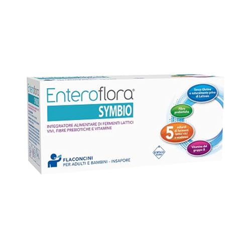 Enteroflora Symbio Integratore Di Fermenti Lattici E Vitamine, 10 Flaconcini