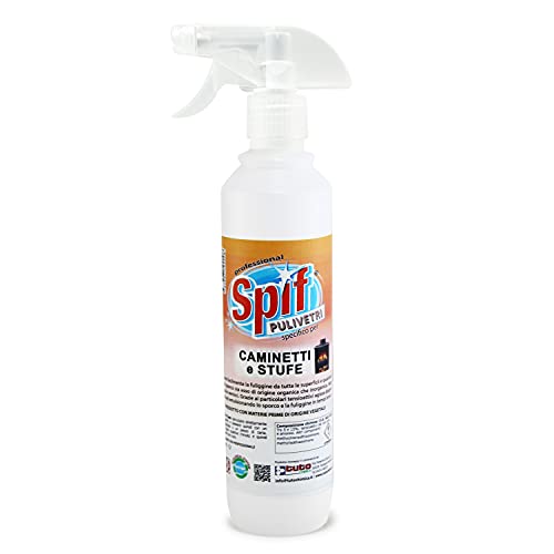 Spif Detergente Vetro Camino, Stufe E Forni 500Ml, Rimuove Lo Sporco Rapido Ed Efficace