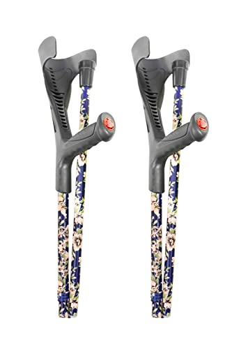 Pepe - Stampelle Ortopediche Regolabili Pieghevoli (X2 Unità), Stampelle Canadesi Alluminio, Stampelle Ortopediche Colorate, Stampelle Leggere Regolab