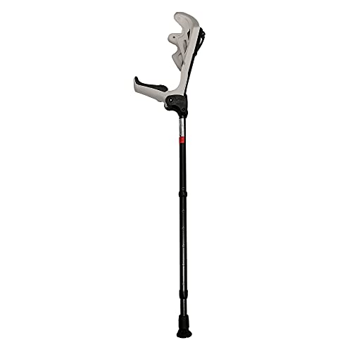Fdi - Stampelle Ergonomiche Per Adulti. Coppia Di Stampelle Regolabili In Altezza Con Ammortizzazione E Impugnatura Morbida. Alluminio Ultraleggero. C