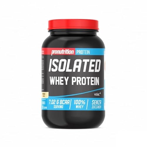 Pronutrition Protein Isolated Whey100% Vaniglia Da 908G, Proteine Whey Isolate, Proteine In Polvere, Recupero Muscolare, Potenziamento Muscolare, Per 