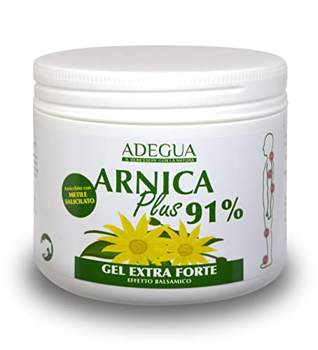 Arnica Plus 91% Gel Extra Forte Arnica Cavalli Uso Umano, Arricchito Con Metile Salicilato E Artiglio Del Diavolo, Prodotto In Italia