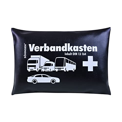 Shngen 2970012 Kit Di Pronto Soccorso Per Auto, Din 13164, Nero