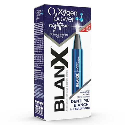 Blanx, Nightpen, Penna Gel Sbiancante 2.5Ml, Trattamento Non Abrasivo Con Ossigeno Attivo Molecolare 100% Naturale E Applicatore Soft Touch, Dona Fres