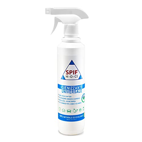 Detergente Igienizzante Hocl Multiuso Pronto All'Uso - Senza Alcool, Naturale, Atossico - 500Ml