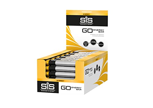 Science In Sport Go Barretta Energetica Mini 40G Confezione Da 30Pz. Banana E Caramello - Gustosa Barretta Con 26G Di Carboidrati, Ricarica Il Tuo Pow