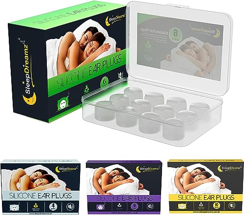 Tappi Per Le Orecchie Premium Per Dormire (6 Paia, Bianchi), Morbidi Tappi Per Le Orecchie In Silicone Con Cancellazione Del Rumore Per Un Sonno Tranq