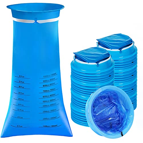 Zcoins - Confezione Da 25 Sacchetti Sanitari Usa E Getta Per Vomito, 1000 Ml, Per Viaggi O Emergenze Ospedaliere O Mal D’Aria, Con Boccaglio