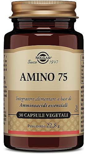 Solgar Amino 75, 30 Capsule Vegetali, Peso Netto: 22,8G