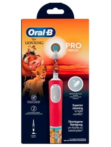 Oral-B Pro Kids Re Dei Leoni Spazzolino Elettrico, Progettato Da Marrone