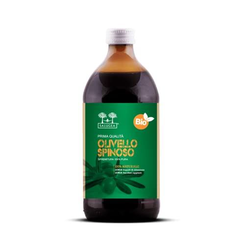 Succo Di Olivello Spinoso Bio Salugea - 100% Puro E Biologico - Integratore Energizzante, Ricostituente, Regolarizza Il Transito Intestinale - 500 Ml