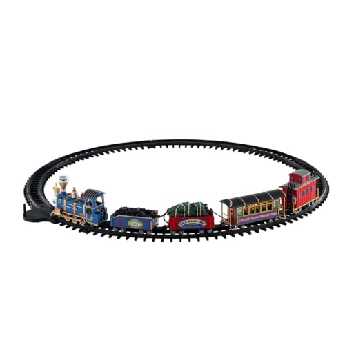 Lemax Treno In Movimento Con Musica In Resina "Caddington Regional Railroad" H9.5 X 114 X 66.5 Cm