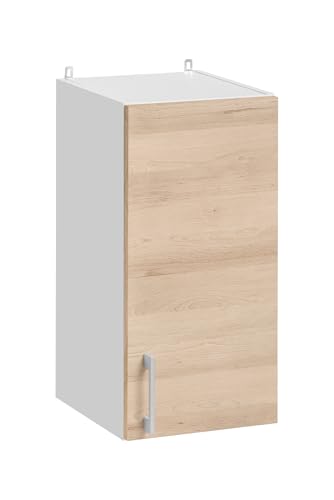 Bissolo Casa Pensile Eco Cm 40X32 H.60 Bianco E Rovere Artisan