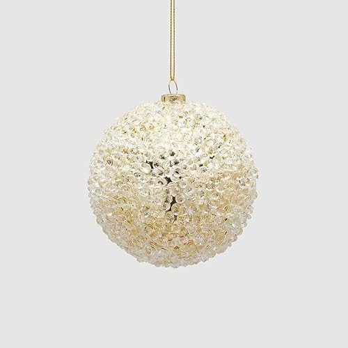 Edg Enzo De Gasperi Addobbo Palla Diamond D 8,5 Cm Light Gold 1 Pz
