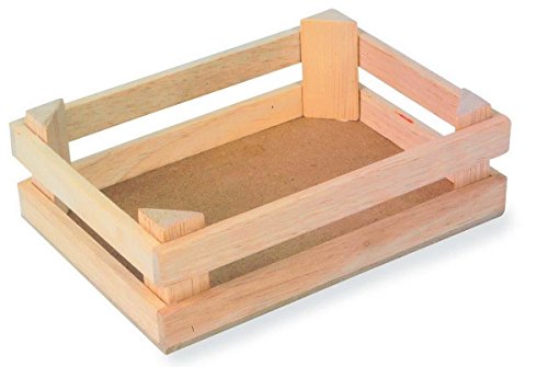 1808 Cassa Piccola Natura Small Foot, Cassette Di Legno "Natura", Set Da 3, Per Negozi O Come Decorazione, Da 3 Anni In Poi