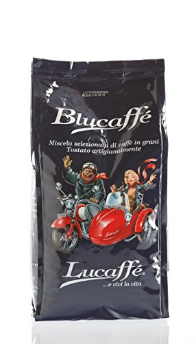 Lucaffè Blucaffè Caffè In Grani, Sacchetto Caffè 700 Gr Salva Aroma, Chicchi Di Caffè Arabica Gourmet, Gusto Fruttato, Tostatura Media, Corposità Medi