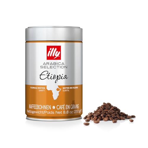 Illy Chicchi Di Caffè Per Macinare Arabica Selection Etiopia, 250 G In Scatola