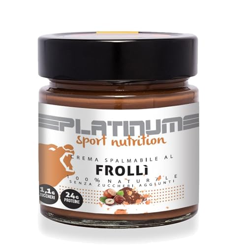 Crema Proteica Spalmabile Frolli': Nocciola Con Granella Di Biscotto. Senza Lattosio. Formato Da 250G.