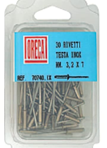 Oreca - 30 Rivetti Testa In Acciaio Inox 3,2X9Mm