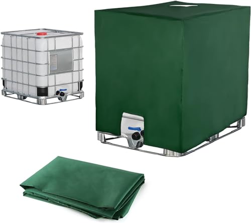 Ibc Copertura Per Serbatoio Dell'Acqua 1000 Litri, Serbatoio Acqua Piovana Telo Protettivo, Antipolvere Anti-Uv Copertura Per Serbat, Cisterna Acqua P