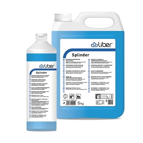 Splinder Detergente Manutentore Brillantante - Detersivo Pavimenti Splinder 5 Kg - Liber