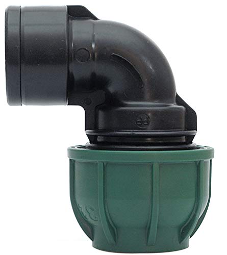 Compressione Gomito A 90 Der.Fil.F. 20X1/2 - Irritec Verde