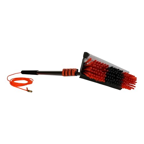 Genius Telescopic Hydrocleaner Spazzola Telescopica Con Asta Telescopica Da 4,6 M, Pulitore Idrorico Con Attacco Per Acqua Per Tetto, Finestra, Auto,