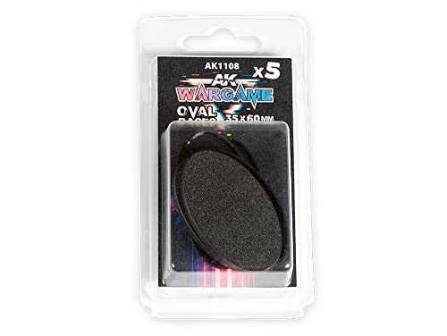 Ak Interactive Basi Ovali 35 Mm X 60 Mm - Qtà 5 (Ak1108)