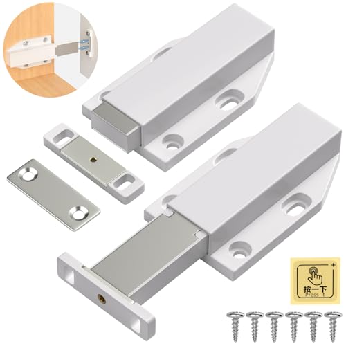 Spingere Per Aprire La Porta Magnete Jiayi 2 Pcs Heavy Duty Cabinet Door Opener Punta Su Per Porte Raccordi Mobili Cassetti Push Opener Cabinet Door M