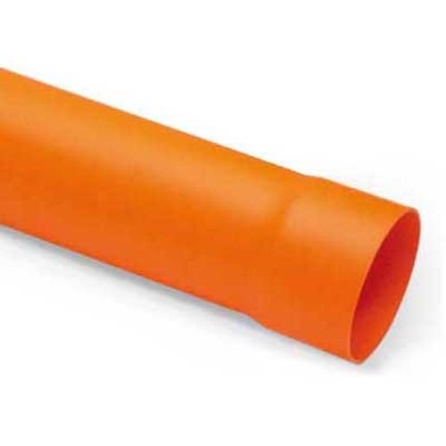Tubo In Pvc Arancio-Diam. 50 Lungh. 3000