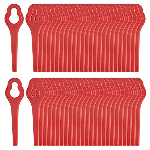 50 Coltelli In Plastica Pa6, Compatibili Con Tagliaerba Ferrex, Lame Di Ricambio Per Tagliaerba A Batteria Ferrex Aldi