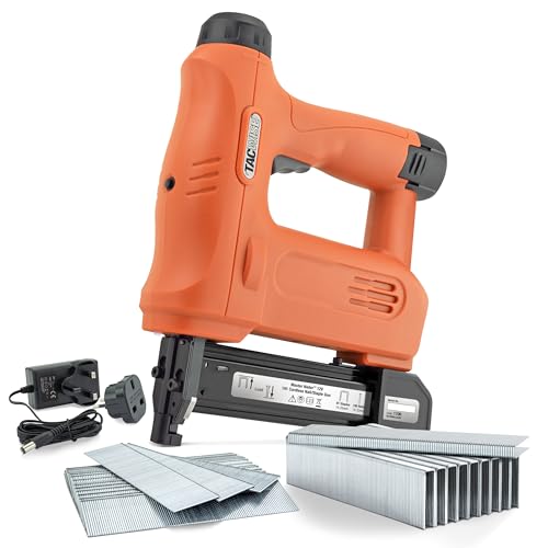 Tacwise 1700 Master Nailer 191 Graffatrice/Chiodatrice A Batteria Da 12V Con 1000 Punti E 2000 Chiodi, Utilizza Punti Tipo 91 E Chiodi Tipo 18G