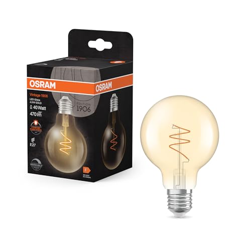 Vintage 1906 Led Globe80Dim 4,9W/922 230V Spiral Fil Gold E27
