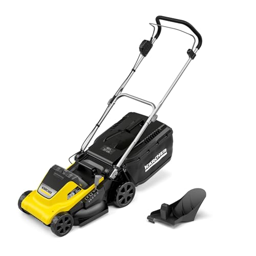 Kärcher Rasaerba A Batteria Lmo 4-18 Dual, Larghezza Di Taglio 37 Cm, Altezza Di Taglio 25-65 Mm, Cesto Raccoglierba 40 Litri, Monta 2 Batterie Kärche