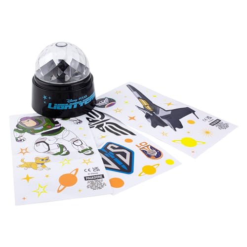 Paladone Buzz L'Éclair Lampe Projecteur Et Lot De Stickers, Produit Sous Licence Officielle