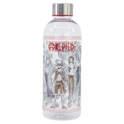 Stor One Piece - Bouteille Réutilisable - Transportable - Luffy - Nami - Robin - Gourde En Plastique - 850 Ml
