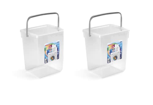 2 Pezzi Contenitore 5 Litri Con Coperchiò Per Detergente Detersivi Polvere Per Lavatrice Capsule Pastiglie Per Lavastoviglie Porta Molette Storage Box