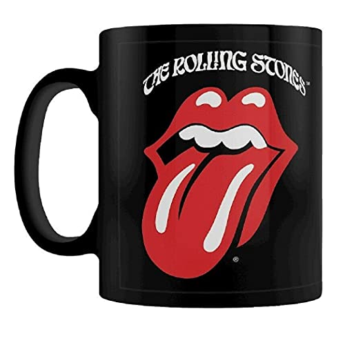 Pyramid International The Rolling Stones (Retro Tongue) Black Coffee Mug Tazza Da Caffè, Ceramica