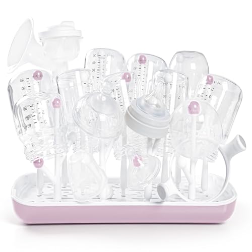 Termichy Rastrelliere Asciuga Biberon, Asciuga Biberon Per Biberon, Tazze Da Bambino (Pink)
