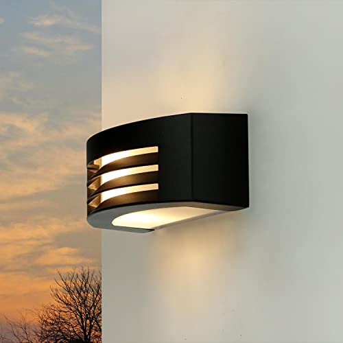 Licht-Erlebnisse Marittima Lampada Applique Per Esterni Fiandre In Nero / Ip44 Resistente Alle Intemperie E27 230V / Luce Per Esterni Illuminazione Co