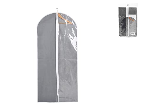 Home Custodia Abiti, Polipropilene, 60X135Cm, Grigio