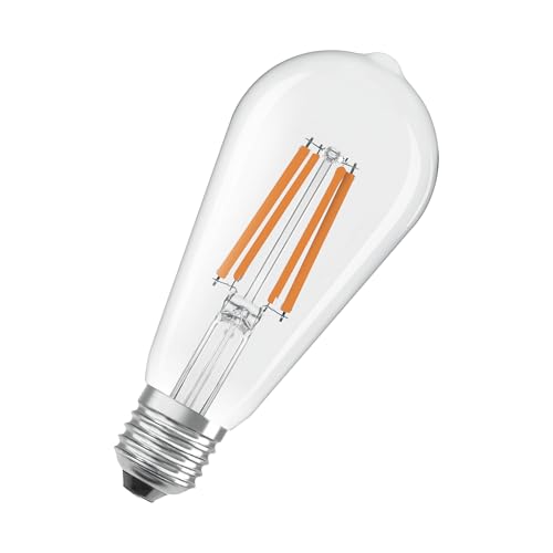 Osram Dalla Classica Forma A Globo, Con Filamento Led Decorativo Dal Design Satinato, Classe Di Efficienza Energetica A, E27, 7,2 W, 1521 Lm, 2700 K,