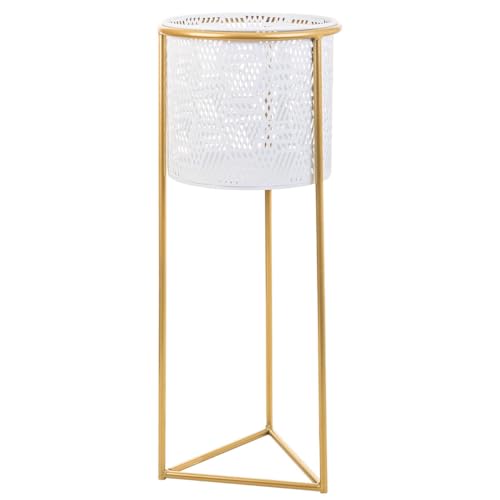 Alexandra House Living Vaso Bianco Metallo Ferro 26 X 45 X 26 Cm