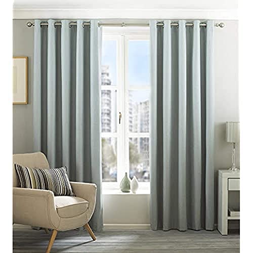 Riva Home Eclipse/Rt8/Deb Eclipse - Tende Con Occhielli, Oscuranti E Termiche, Blu (Duck Egg Blue), 46X54 (117X137Cm), 1 Pezzo