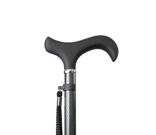 Kmina Pro - Bastone Per Anziani, Bastone Fibra Carbonio, Bastone Da Passeggio Per Anziani, Bastone Da Passeggio Elegante, Altezza Regolabile, Bastone