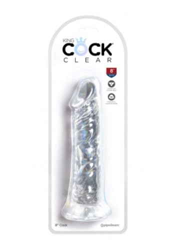 King Cock Consolador Realista King Cock - Claro 8-350 Gr