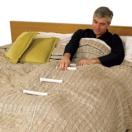 Mobiclinic, Scaletta Per Sollevarsi Dal Letto, Marchio Europeo, Accessori Letto, Scaletta In Corda, Colore Bianca